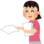 チラシ配り・ビラ配りのイラスト