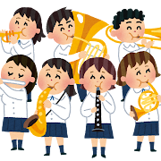 吹奏楽部のイラスト