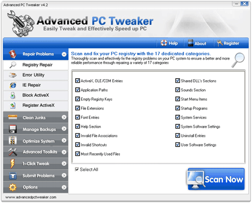 Advanced Pc Tweaker serial number key code.