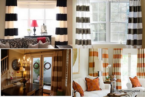 Grey striped curtains Curtains & Drapes |.