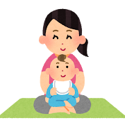 ベビーヨガのイラスト