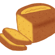 パウンドケーキのイラスト