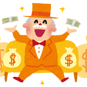 お金持ち・成金のイラスト