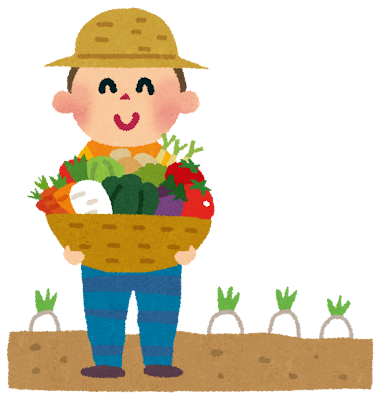 野菜農家のイラスト（農業）