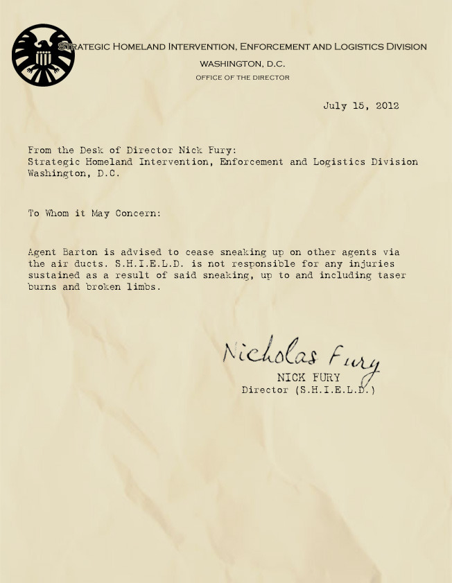Memos From Fury