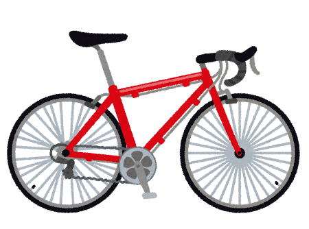 ロードバイクのイラスト（自転車）