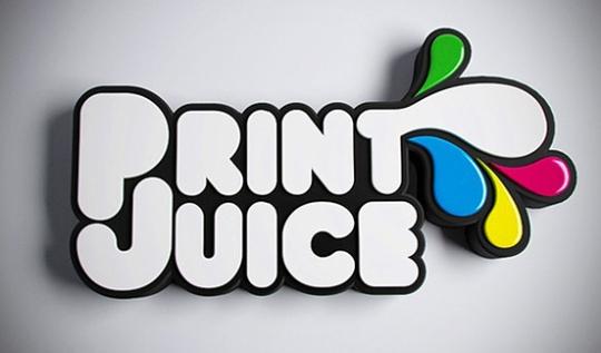 Print Juice typography