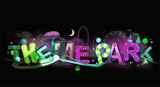 The me Park typography