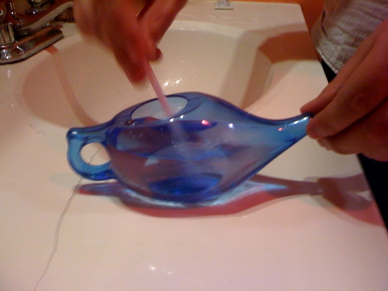 Hypertonic saline solution administered.