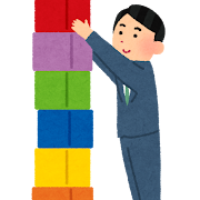 積み立てのイラスト（男性）