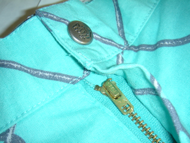 ウエストスナップボタン ジッパー