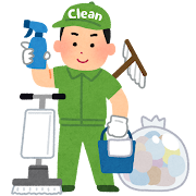 清掃業者のイラスト