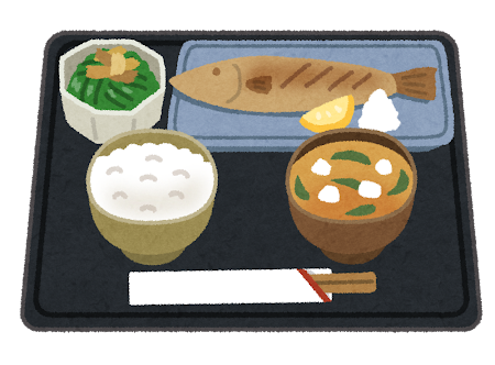 和風定食のイラスト