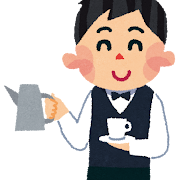 バリスタのイラスト（カフェ）