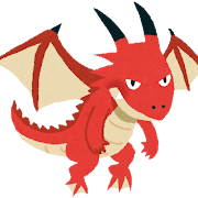 ドラゴンのイラスト（空想上の生物）