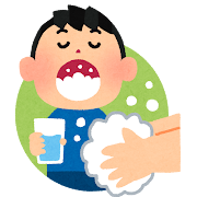 うがい・手洗いのイラスト