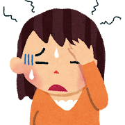 頭痛のイラスト