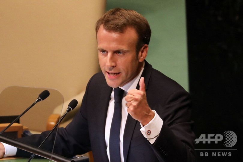 「国連総会　マクロン画像」の画像検索結果