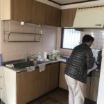 施工前キッチン。。