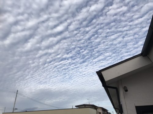 鱗雲 羊雲 地震雲 デイサービスなごみのブログ