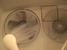 日記/扇風機の埃を洗い落とそう