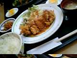 鳥のから揚げオニオンソース