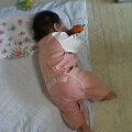 寝返りに挑戦