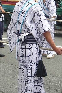 後姿・浴衣