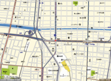 大阪なんばの地図