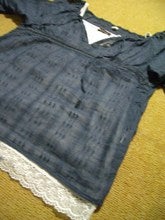 紺のチュニックアップ