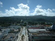 朝のサイパン：ホテルの部屋から