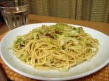 アンチョビとキャベツのパスタ