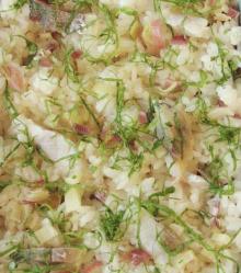 鰺と茗荷のお寿司