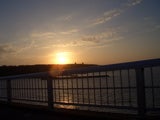 来間大橋から見る夕日