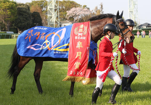 4月14日皐月賞を制したジャスティンミラノ