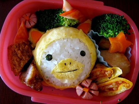 アフラック「まねきねこダック」弁当