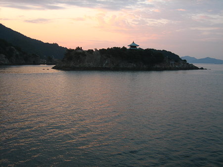 弁天島(百貫島)の夜明け