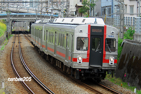 東急7600系　7602F　＠大崎広小路～戸越銀座　0408-206