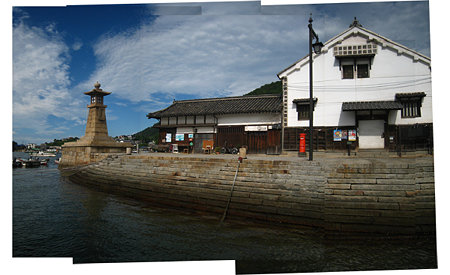 いろは丸展示館、保命酒浜大雁木、常夜燈