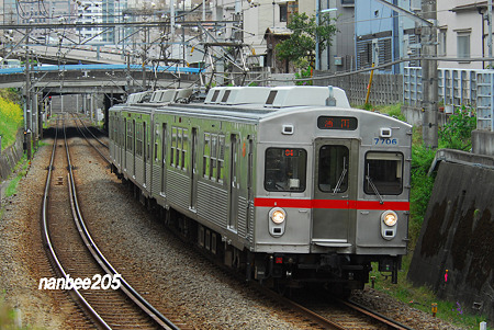 東急7700系　7906F　＠大崎広小路～戸越銀座　0408-211