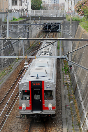 東急7700系　7912F　@荏原中延～戸越銀座　0408-179