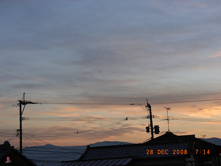 12月28日朝焼雲