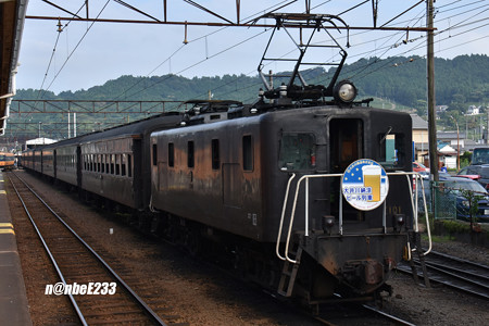 「大井川納涼　ビール列車」E101+ ｵﾊﾌ33 215+ﾅﾛ80 2+ﾅﾛ80１+ｽｲﾃ82 1