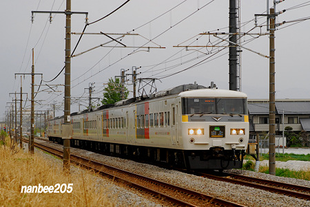 8004M「水上４号」　185系OM07編成　　0503-128