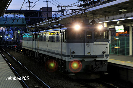 1月13日　単8495ﾚ　EF65 1101+EF65 1089