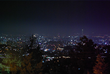 Bukak Palgakjeongから観たソウル市街