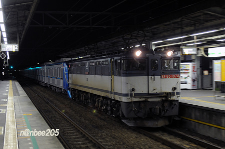 9771ﾚ EF65 1074+ﾒﾄﾛ15000系 0715-057