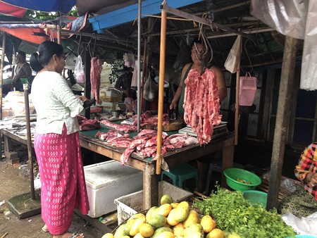 ヤンゴンローカル市場 (9)