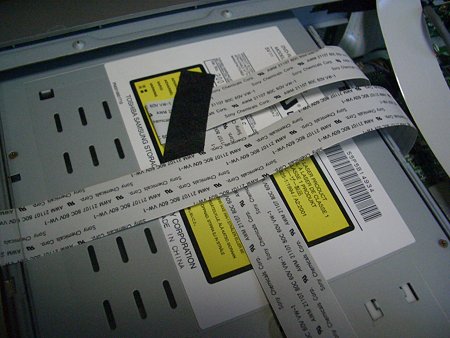 RD-XS41 DVD本体のテープ