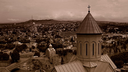 グルジア　トビリシの街